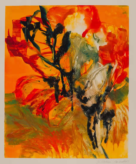 monotype titled - Summer Garden, 2013