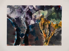 monotype titled Night in the Woods also link to montypes page