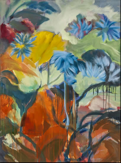 painting titled Autumn Garden, 2018