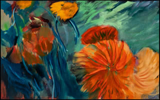 painting titled Dandelion