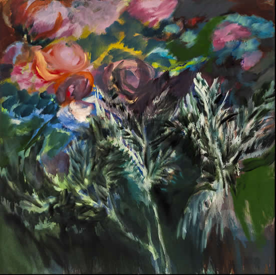 painting titled Ferns, 2018