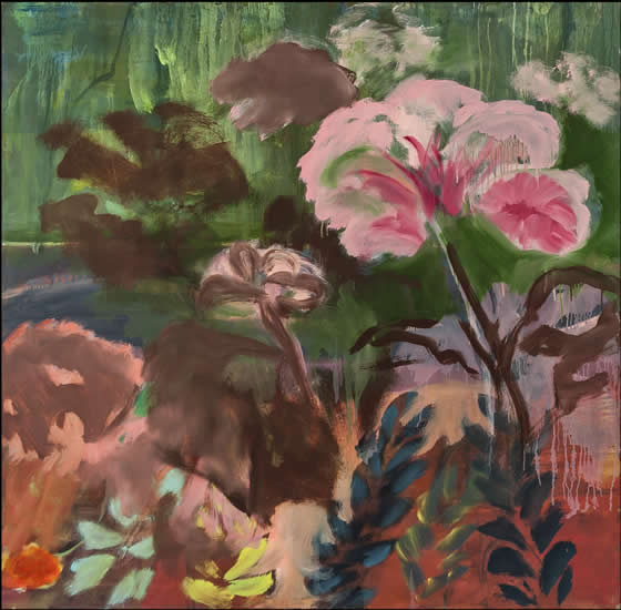 painting titled Rose and Green for Christine, 2018